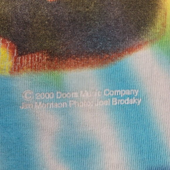 Vintage The Doors Tye Dye Shirt Jim Morrison Waiting for the Sun XXL Y2K AOP - Picture 4 of 10